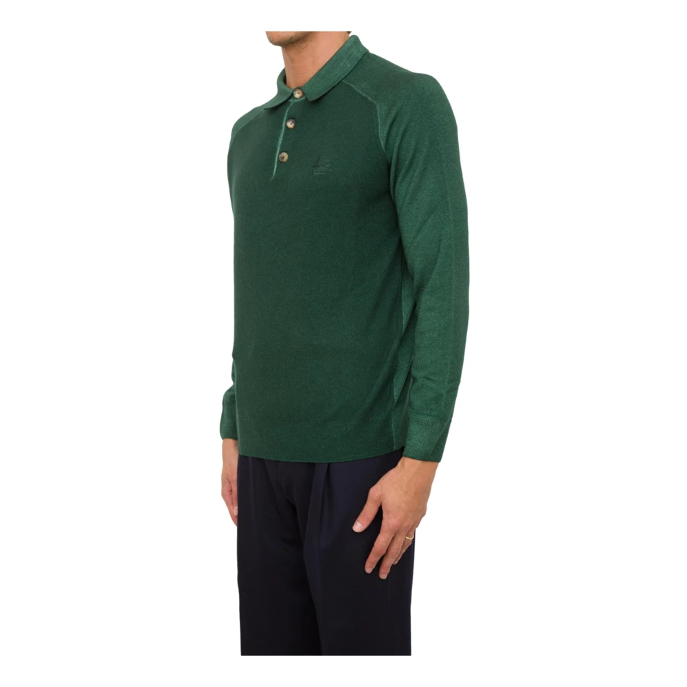 ETRO Groene Polo Green Heren