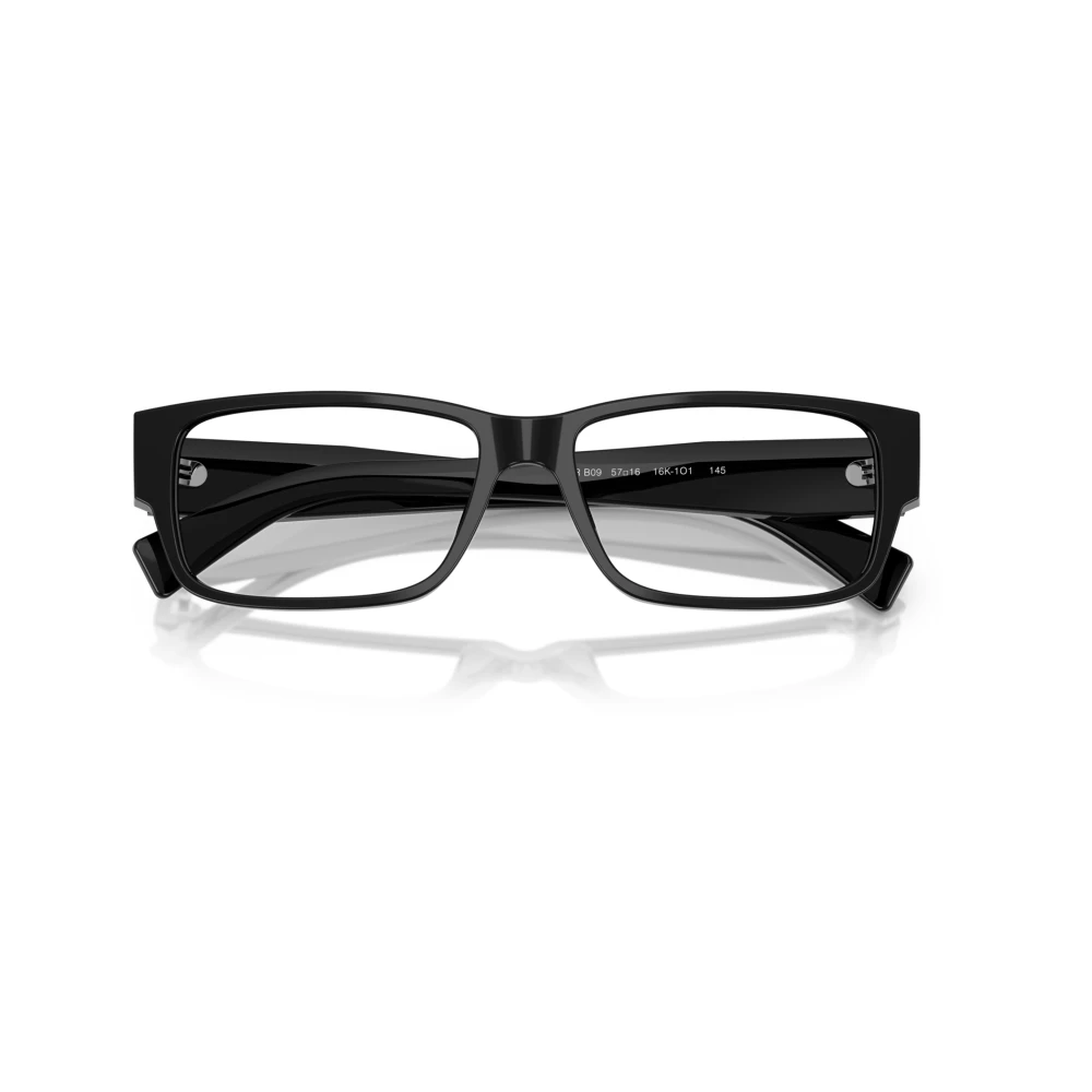 Prada Stijlvolle Bril in Zwart en Goud Black Heren