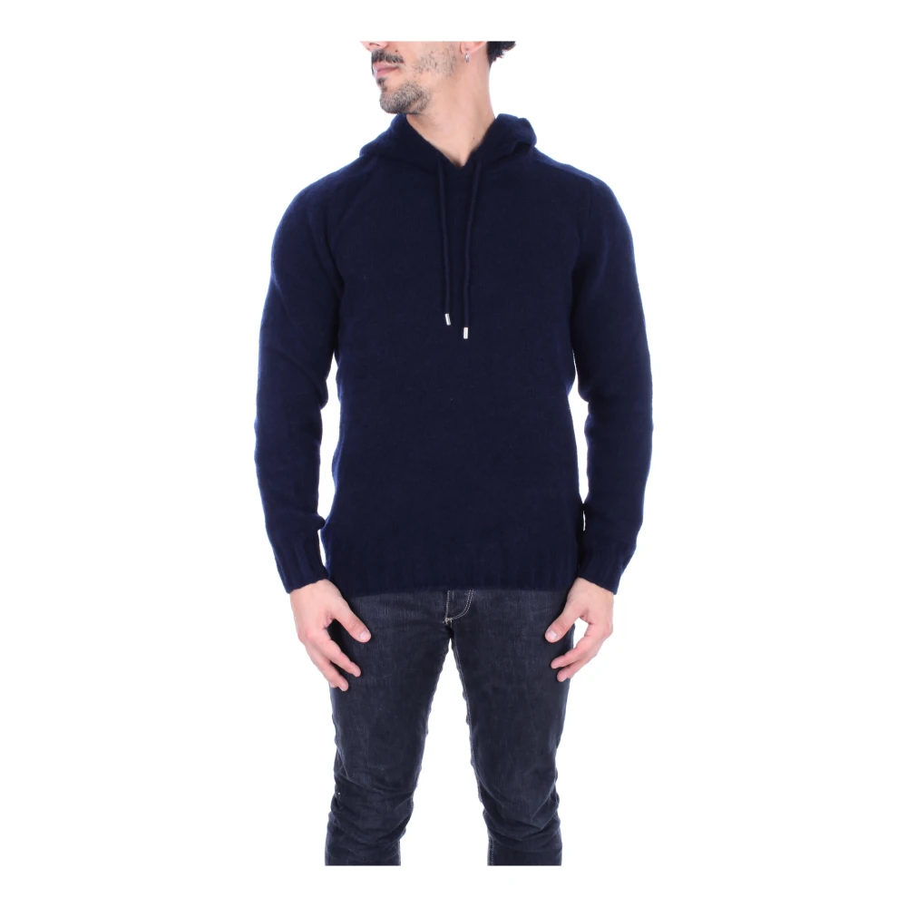 Tagliatore Blauwe Hoodie Blue Heren