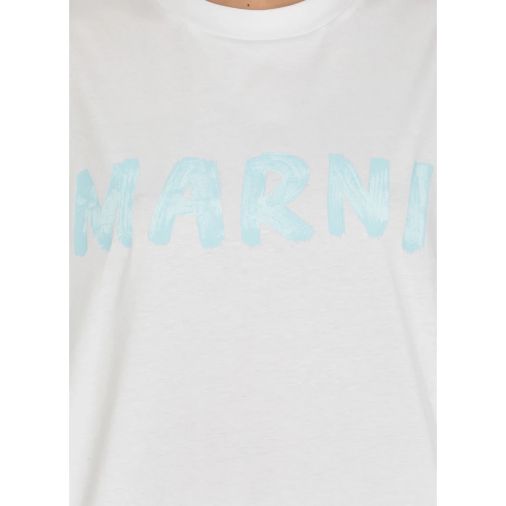 Marni Witte T-shirts en Polos White Dames