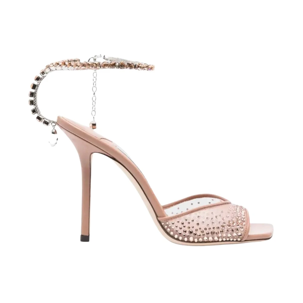 Jimmy Choo Women's Beige Saeda Sandal 100