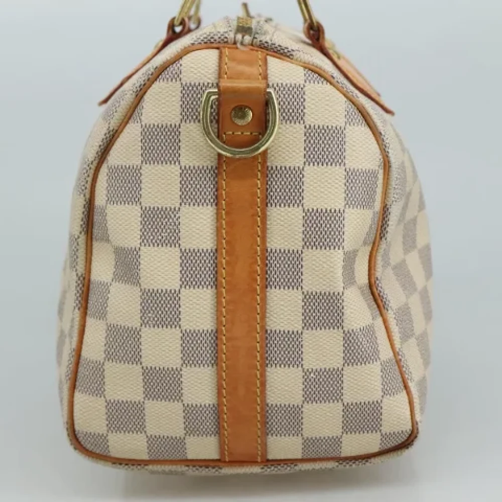 Louis Vuitton Vintage Pre-owned Canvas handbags White Dames