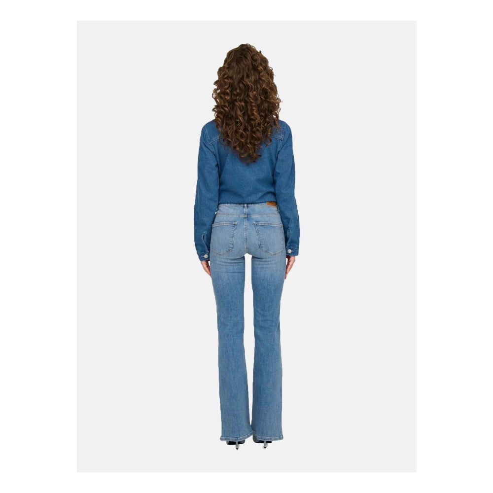 Only Wijde Denim Broek Blue Dames