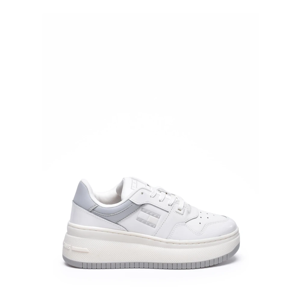 Tommy Jeans Retro Basket Flatform Patent Dames Schoenen Wit