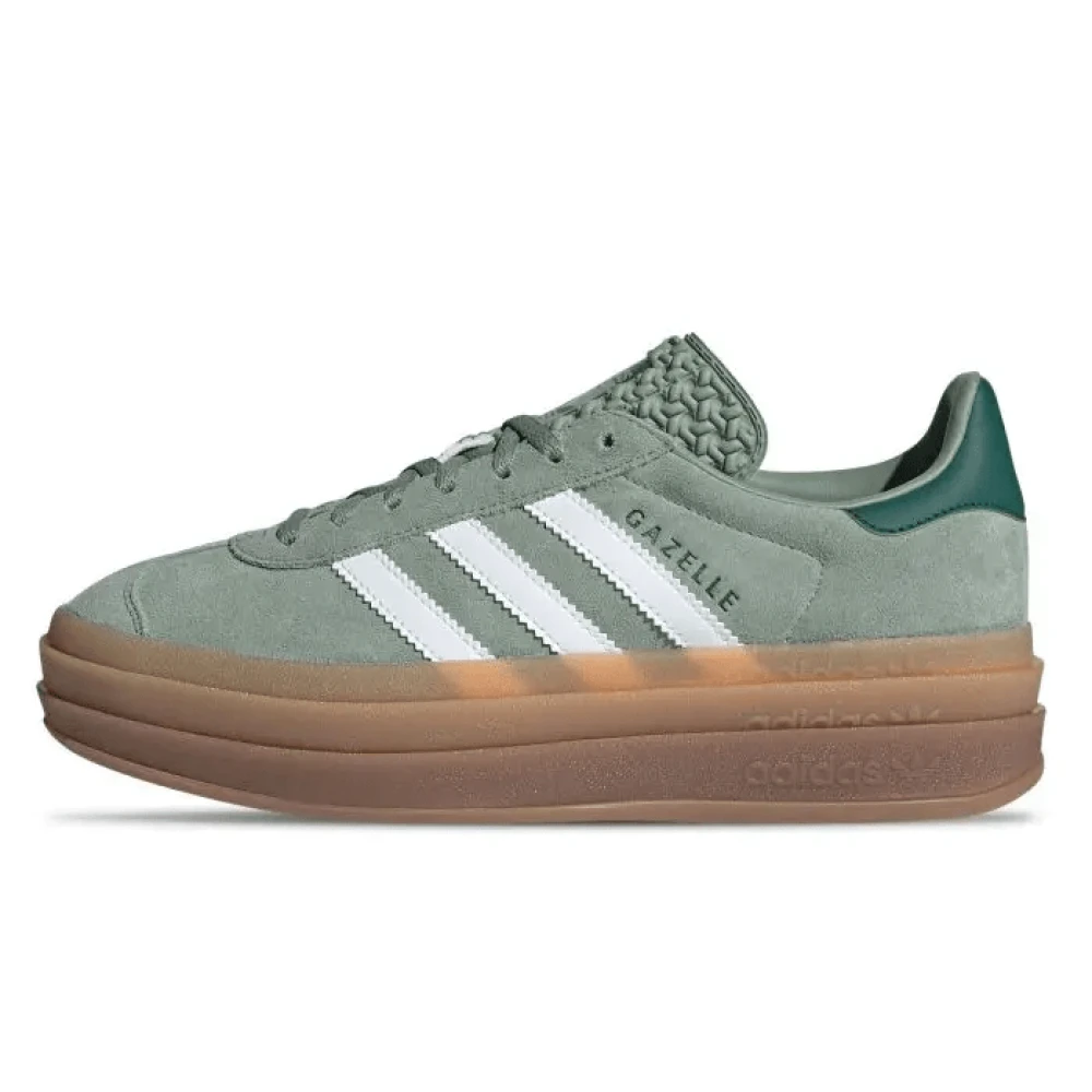 Adidas Women's Green Skateboarding, 4 1/3 Uk, Bold Silver White Trainers Gazelle