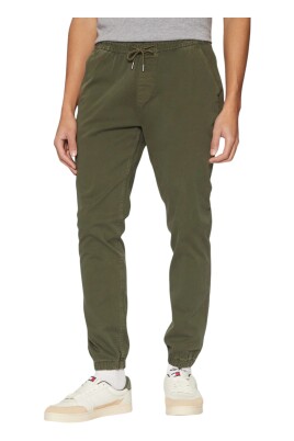 green-lace-fastening-cotton-trousers
