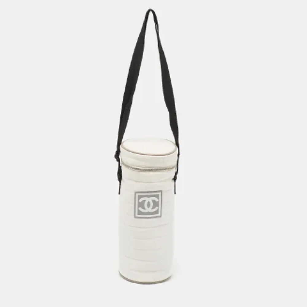Chanel Vintage Pre-owned Fabric chanel-bags White Dames