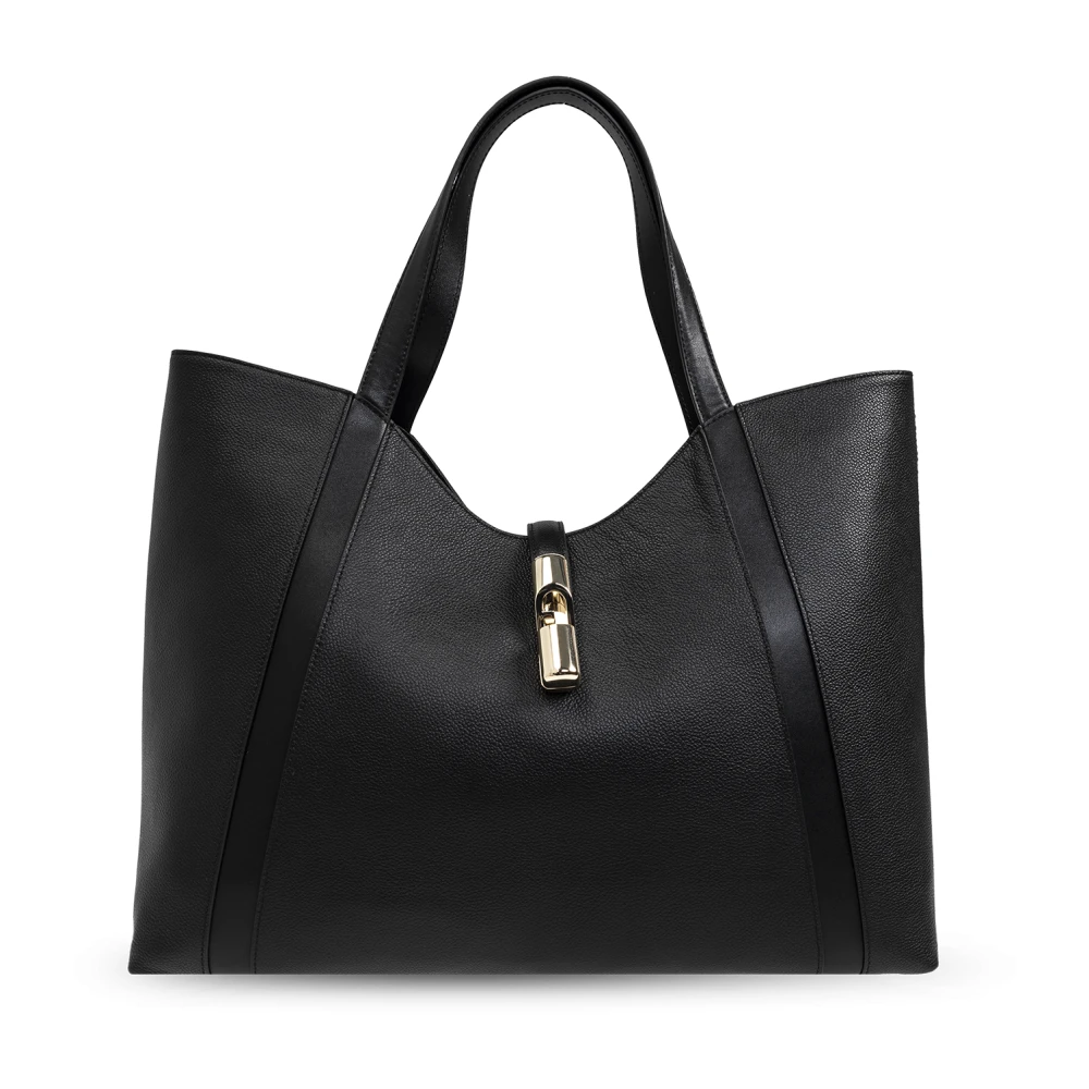 Furla Tas Goccia XL type shopper Black Dames