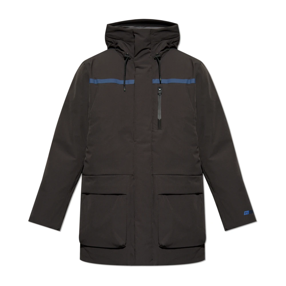 PS By Paul Smith Gewatteerde jas met capuchon Black Heren