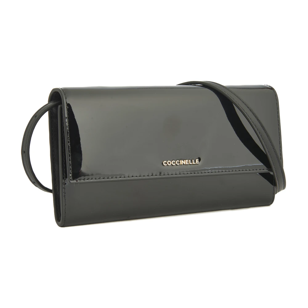 Coccinelle Zwarte Portemonnees voor Vrouwen Black Dames