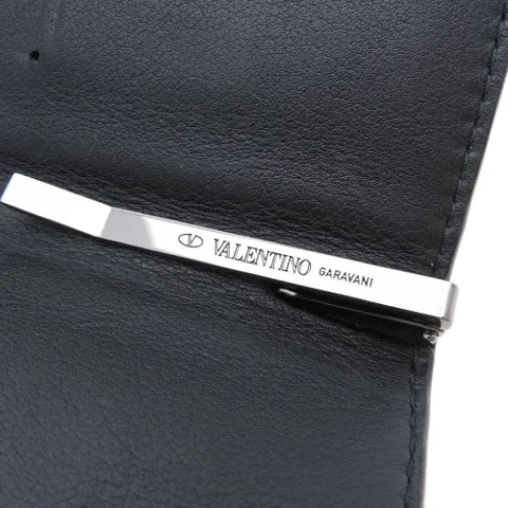 Valentino Vintage Pre-owned Leather wallets Black Heren