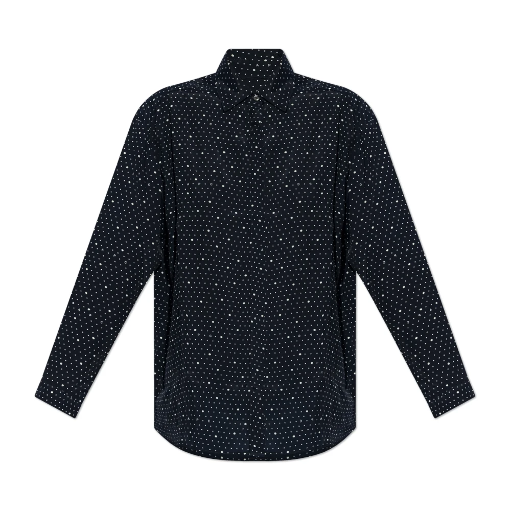 A.p.c. Women's Blue Patterned Shirt Wendy