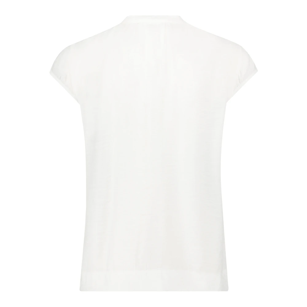 Betty & Co Blouse met korte mouwen en ruches White Dames