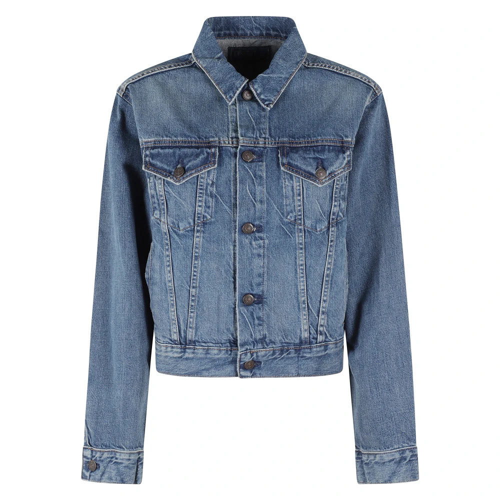 Polo Ralph Lauren Stijlvolle Denim Jack voor Mannen Blue Dames