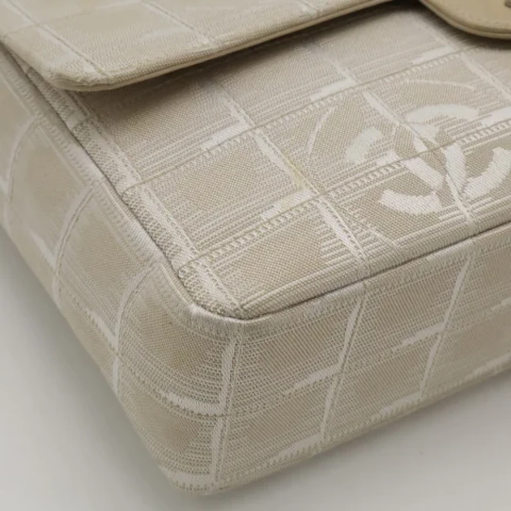 Chanel Vintage Pre-owned Canvas crossbody-bags Beige Dames
