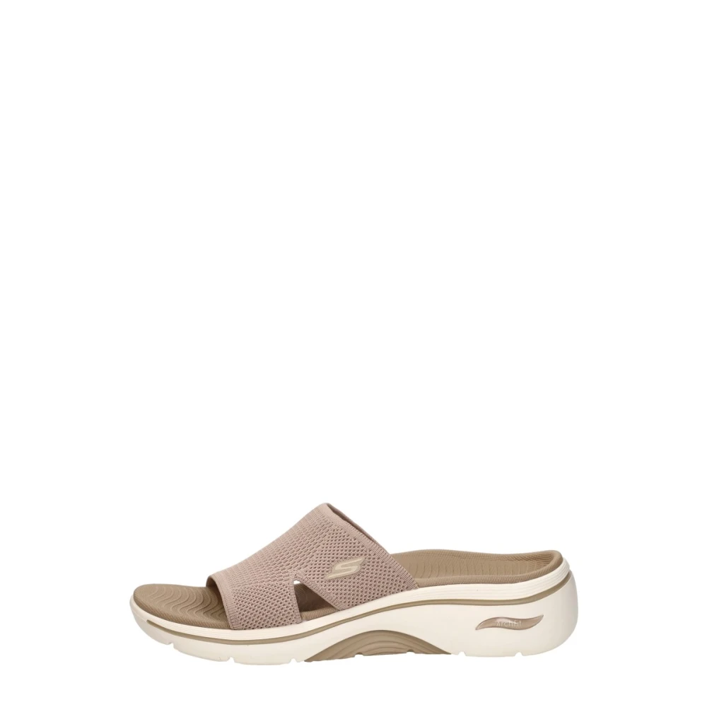 Skechers Women's Beige Training, 8 Uk, Go Walk Arch Fit 2.0 Open Teen