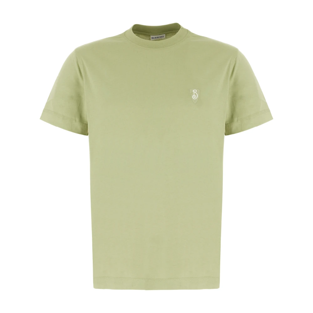 Burberry Casual Katoenen T-Shirt voor Mannen Green Heren