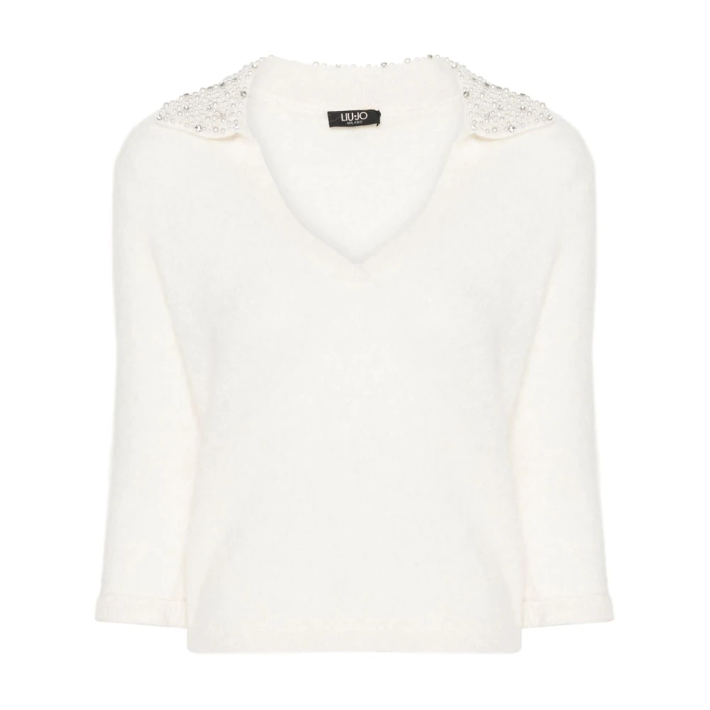 Liu Jo Alpaca Woltrui met Versieringen White Dames