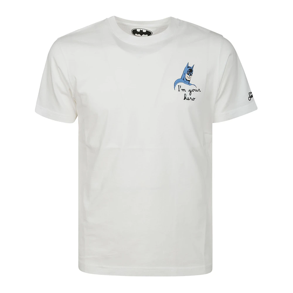 MC2 Saint Barth Batman Vit Bomull T-shirt White, Herr