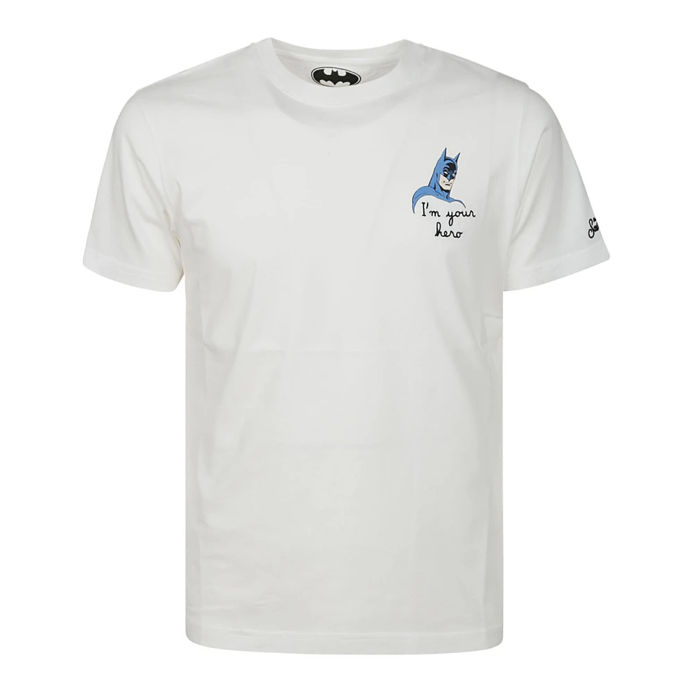 MC2 Saint Barth Batman Wit Katoenen T-Shirt White Heren