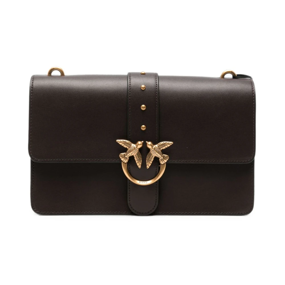 Pinko , Shoulder Bags, Female, Brown, One Size, Love One Classic Mini