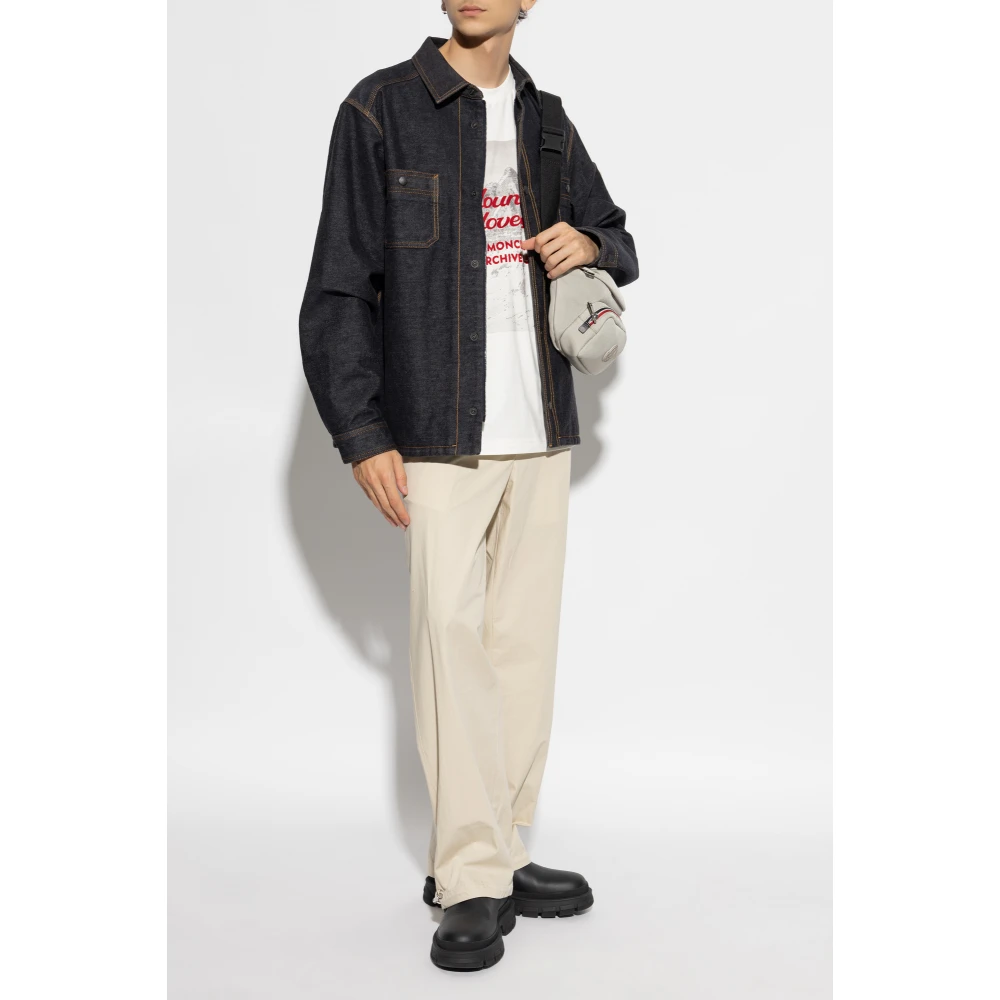 Moncler Denim jas Blue Heren