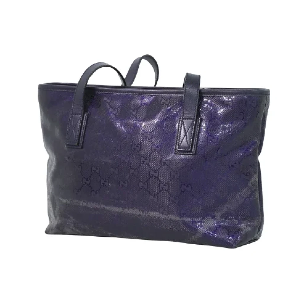 Gucci Vintage Pre-owned Canvas handbags Purple Dames