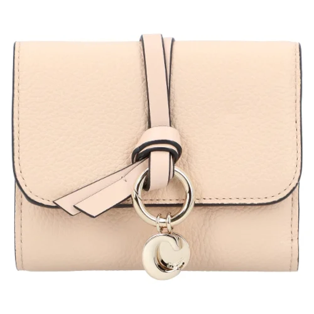 Chloé Leather wallets Beige Dames