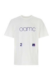 Weißes Baumwoll übergroße T-Shirt