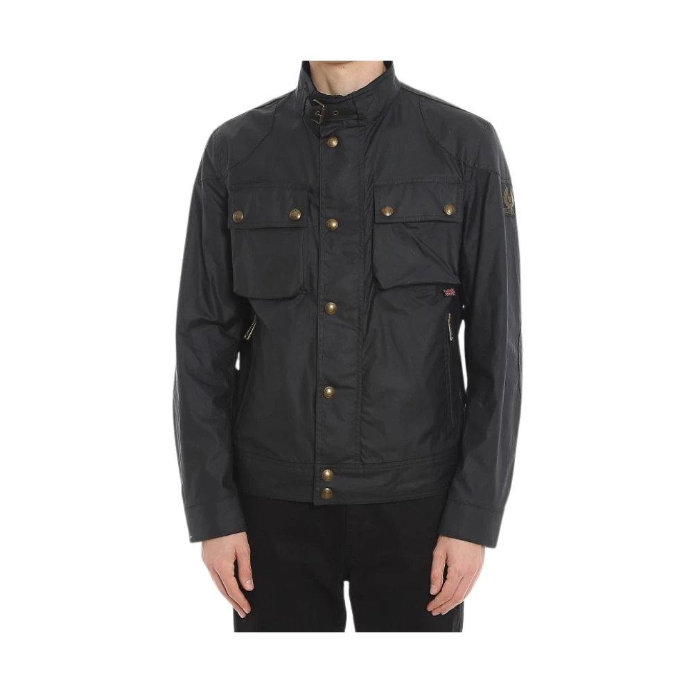 Belstaff Gewaxte jas Zwart Black Heren