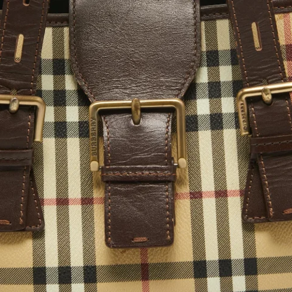 Burberry Vintage Pre-owned Leather totes Brown Dames