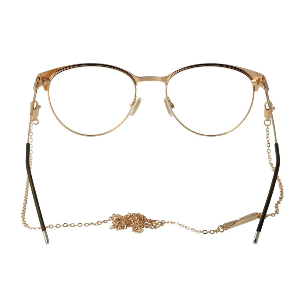 Hugo Boss Gouden Roestvrijstalen Optische Frames met Ketting Yellow Dames