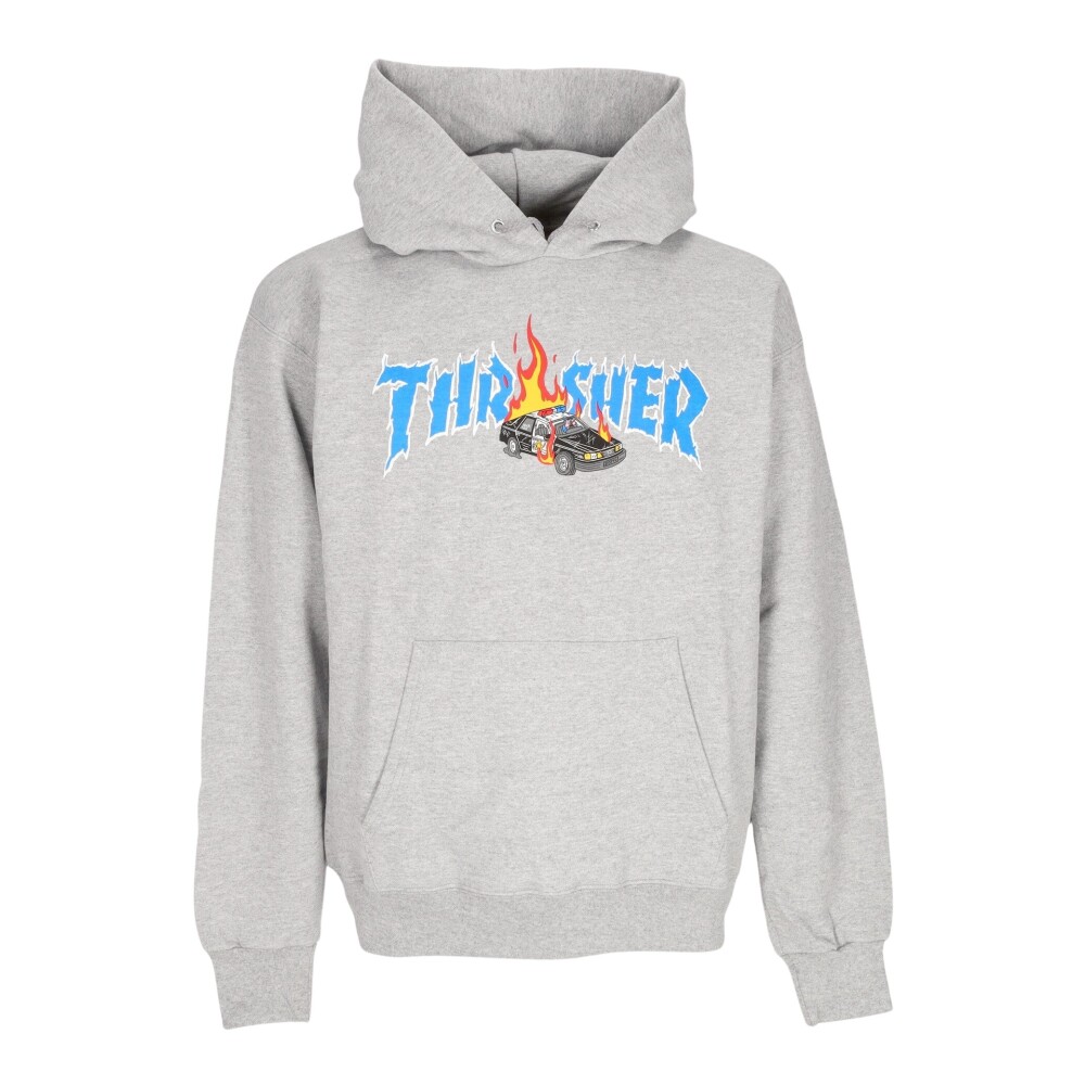 Grijze thrasher hoodie sale