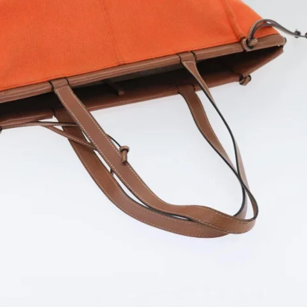 Loewe Pre-owned Canvas handbags Orange Dames