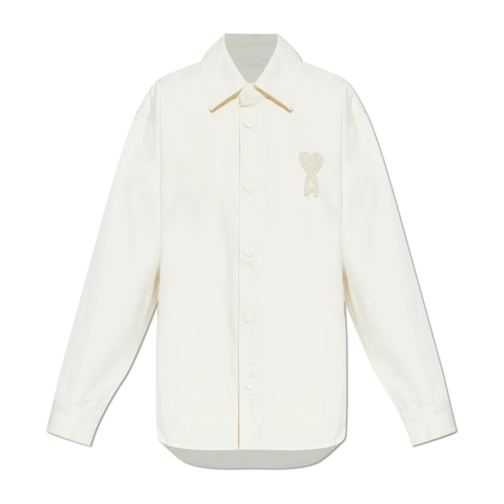 Ami Paris Donna Beige Camicette S, New,