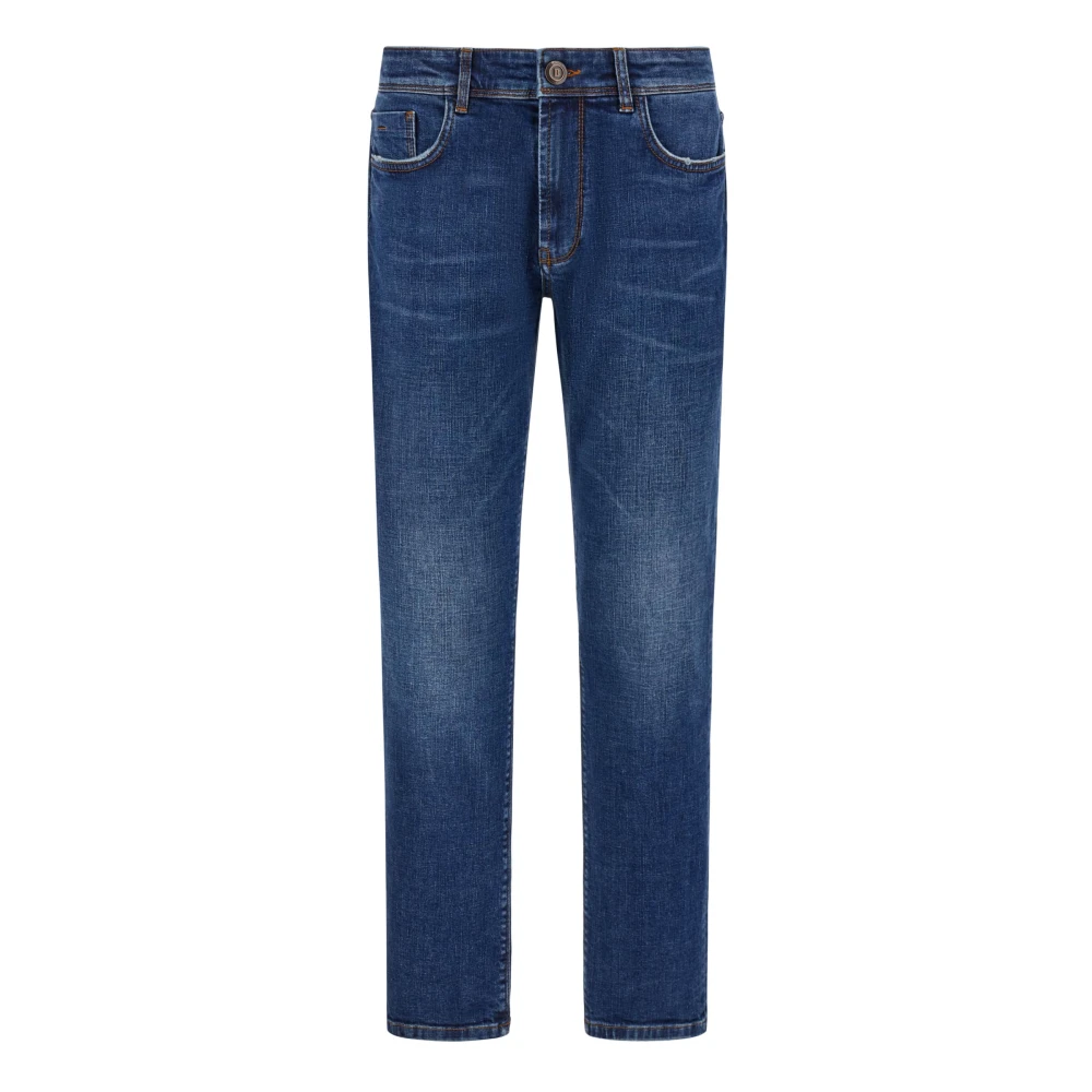 Boggi Milano Stretch Denim Jeans Blue Heren