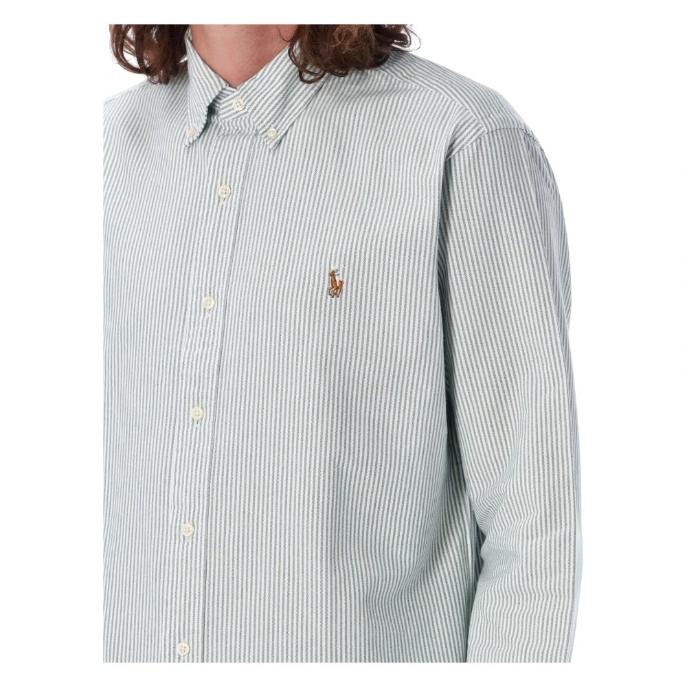 Ralph Lauren Klassiek Custom Fit overhemd Green Heren