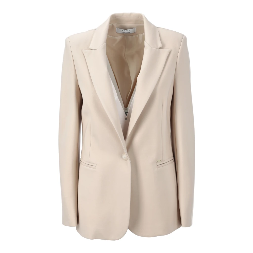 Kaos - Jackets > Blazers - Beige - Kaos - Modalova
