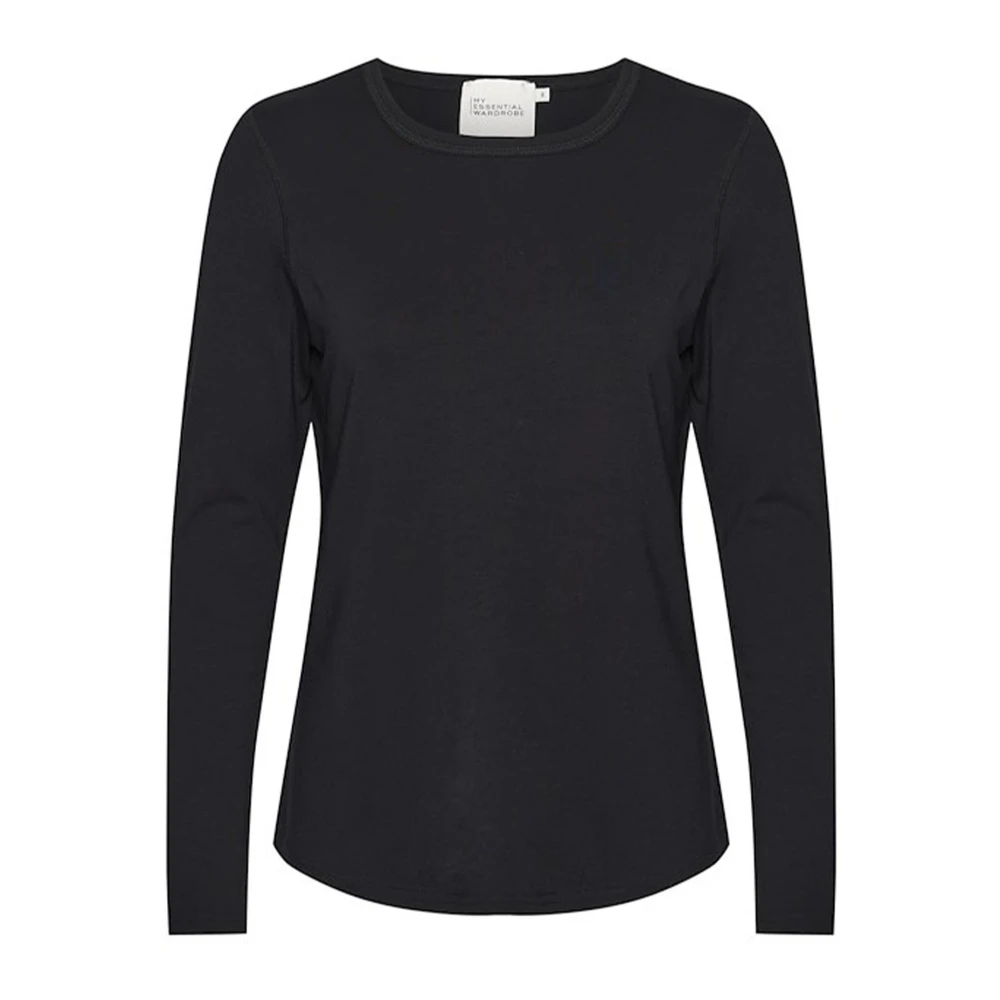 My Essential Wardrobe 18 The Modal Blouse Toppe &amp; T-Shirts 10703600 Black