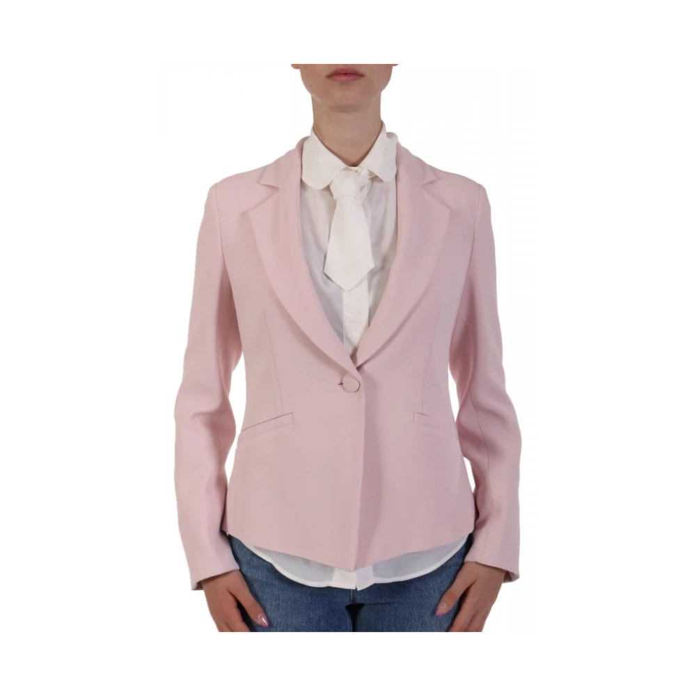 Emporio Armani Damen Rosa Viskose Blazer