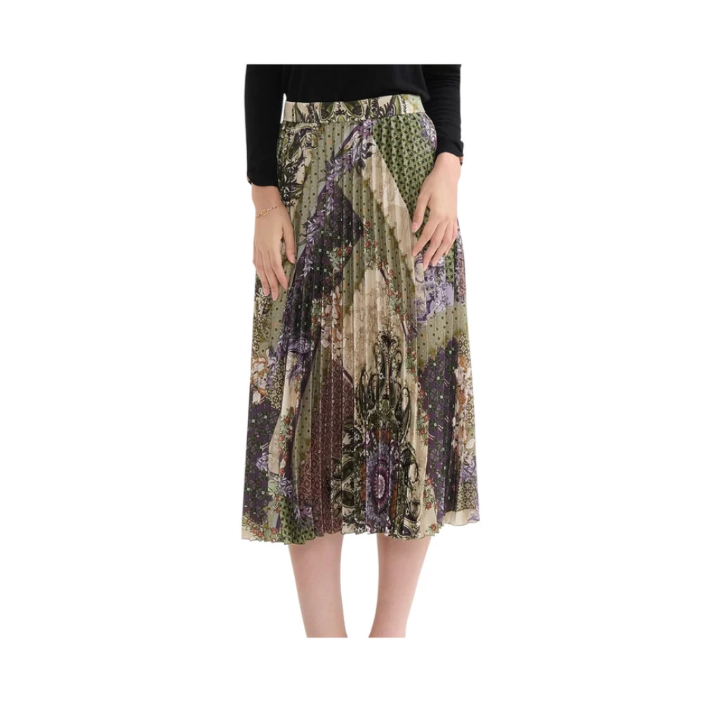 Alviero Martini 1a Classe Lange Rok in Klassieke Stijl Purple Dames