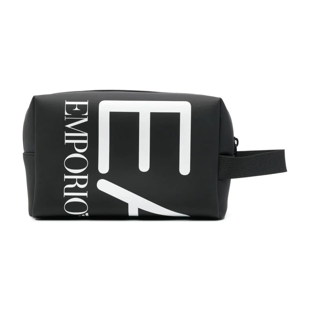 Emporio Armani Ea7 Women's Black Wash Bag For Adults - Toilet Bags - One Size - Bags