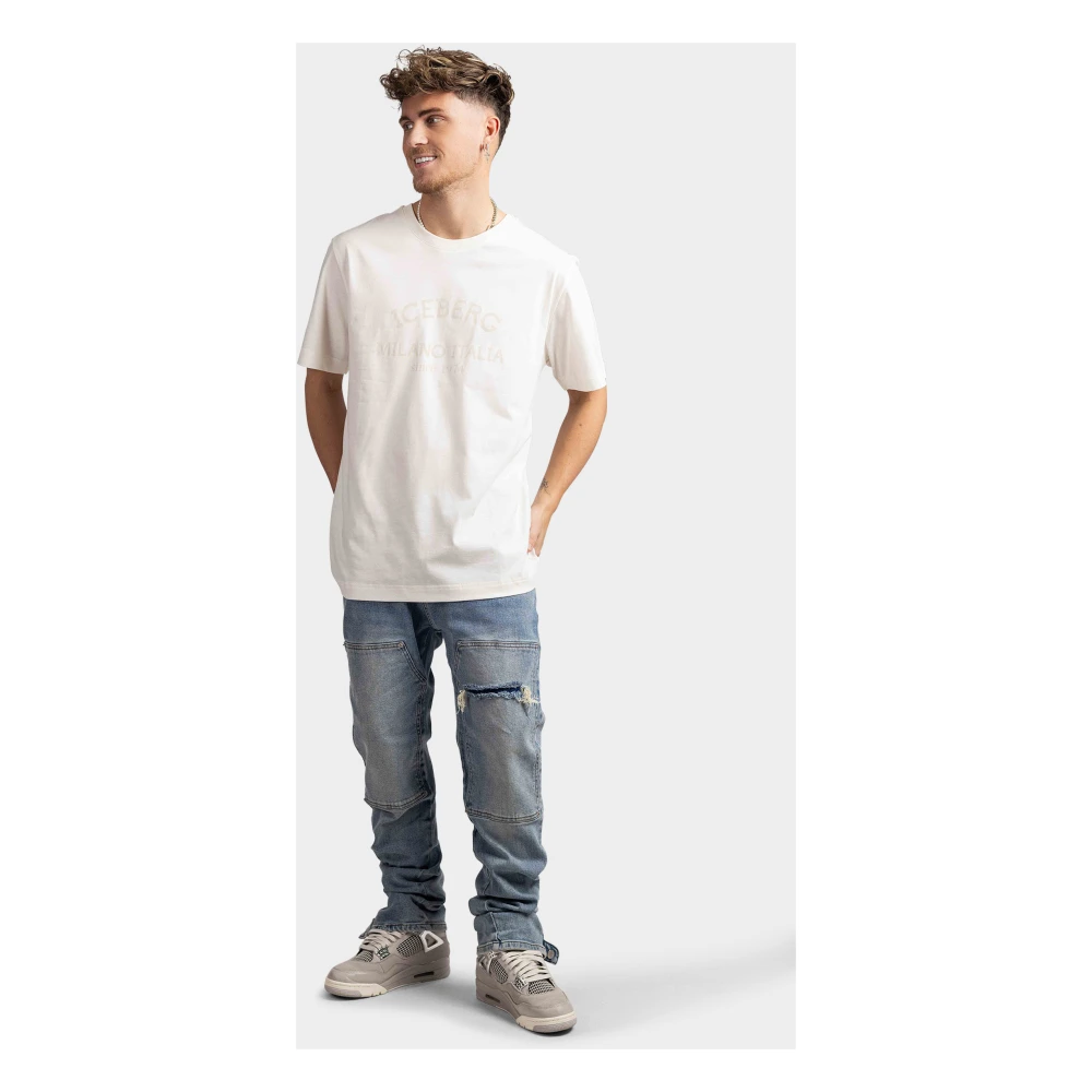 Iceberg 5D Milano Heren T-Shirt Wit White Heren