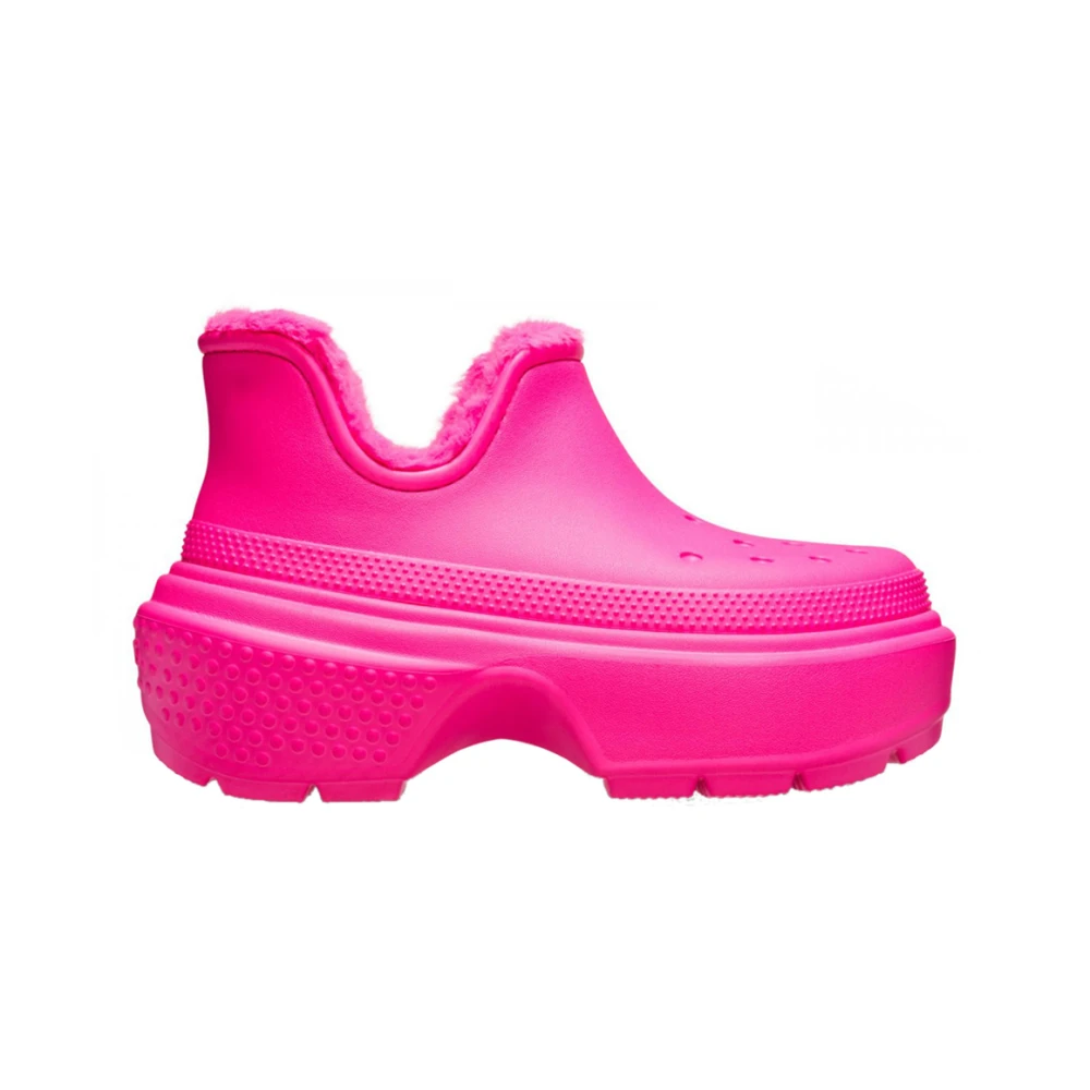 Crocs Fuchsia Stomp Shorty Stövlar Pink, Dam