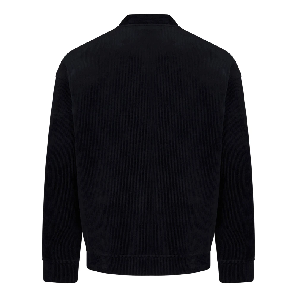 Emporio Armani Blauwe Zip-Up Sweatshirt Aw24 Blue Heren