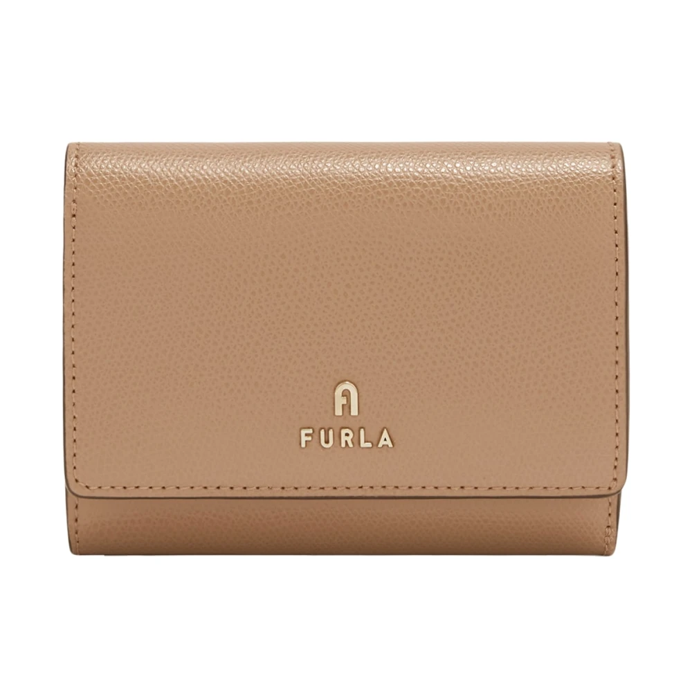 Furla Kamelia Compacte Portemonnee Brown Dames