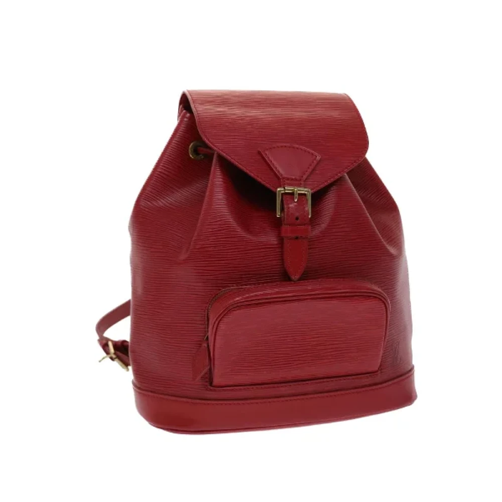 Louis Vuitton Vintage Pre-owned Leather backpacks Red Dames