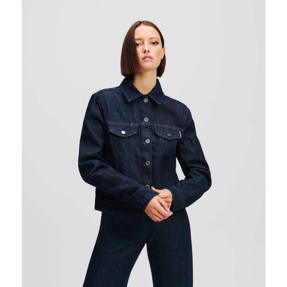 Karl Lagerfeld Spijkerjasje met Iconic Karl Blue Dames