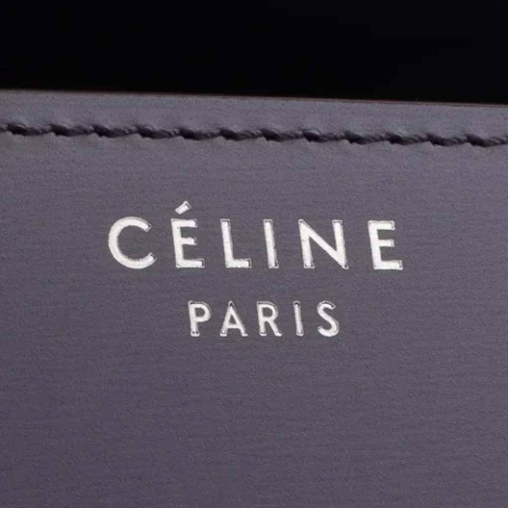 Celine Vintage Pre-owned Leather celine-bags Purple Dames
