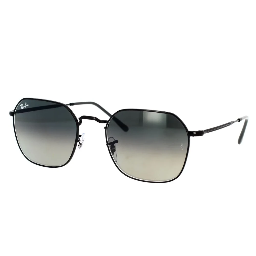 Ray - Ban Unisex Grey Ray - Ban Rb3694 Jim 002/71 Sunglasses Metal Black Geometric Normal - Image 3